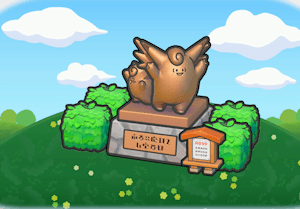 Fotogene Bronzestatue