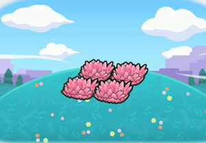 Rosa Gras im Hochland