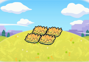 Gelbes Gras im Hochland