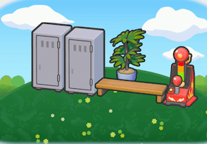 Erfrischende Umkleide