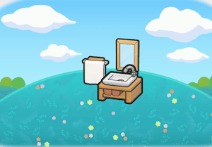 Blitzsauberer Badebereich