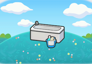 Blitzblankes Badezimmer