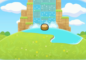 Wasserfall zum Trainieren