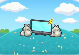 Fernseher auf dem Müll