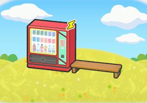 Pause am Getränkeautomat