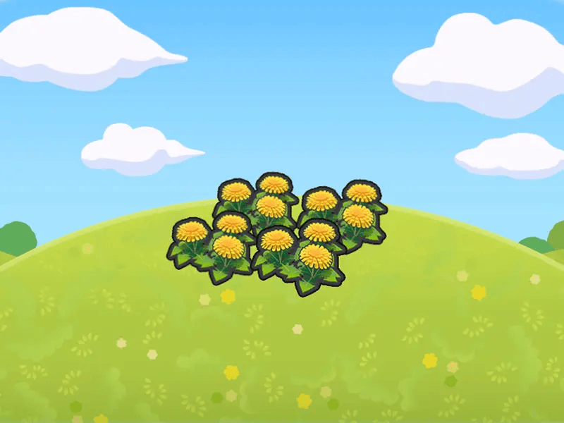 Gelber Blumenteppich