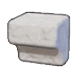 Behauenes Weißes Gestein