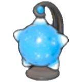 Blaue Meteorenlampe