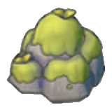 Moosbedeckter Felsen