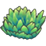 Grünes Grasbüschel