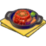 Bratling mit Tomaten