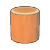 Aufrechter Baumstamm