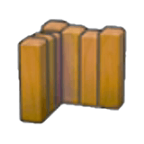 Holzbegrenzung (Ecke)