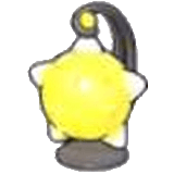 Gelbe Meteorenlampe